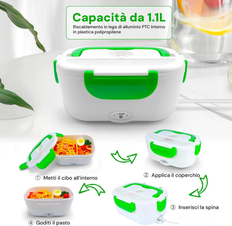 Lunch Box Elettrica Pranzo Caldo Ovunque